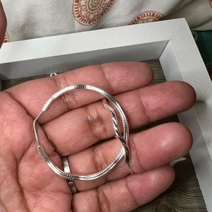 Sterling silver .925 hoops